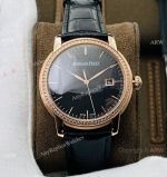 Swiss Grade 1 Copy Audemars Piguet Jules Audemars Diamond Watch Rose Gold 41mm